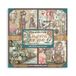 Stamperia - Scrapbook Paper Pad for Scrapbooking, Albums, Cards, Bullet Journals and More, Acid Free, Single Face, Perfect for Hobbies, Crafts, and Gifting (Gardens of Time) (30.5 x 30.5cm)