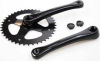 Cortina Crankstel 42T 3/32 Alu Zwart
