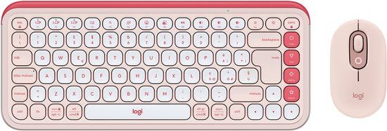 Logitech 920-013117 Toetsenbord Inclusief Muis Universeel Bluetooth QWERTY Italiaans Roze