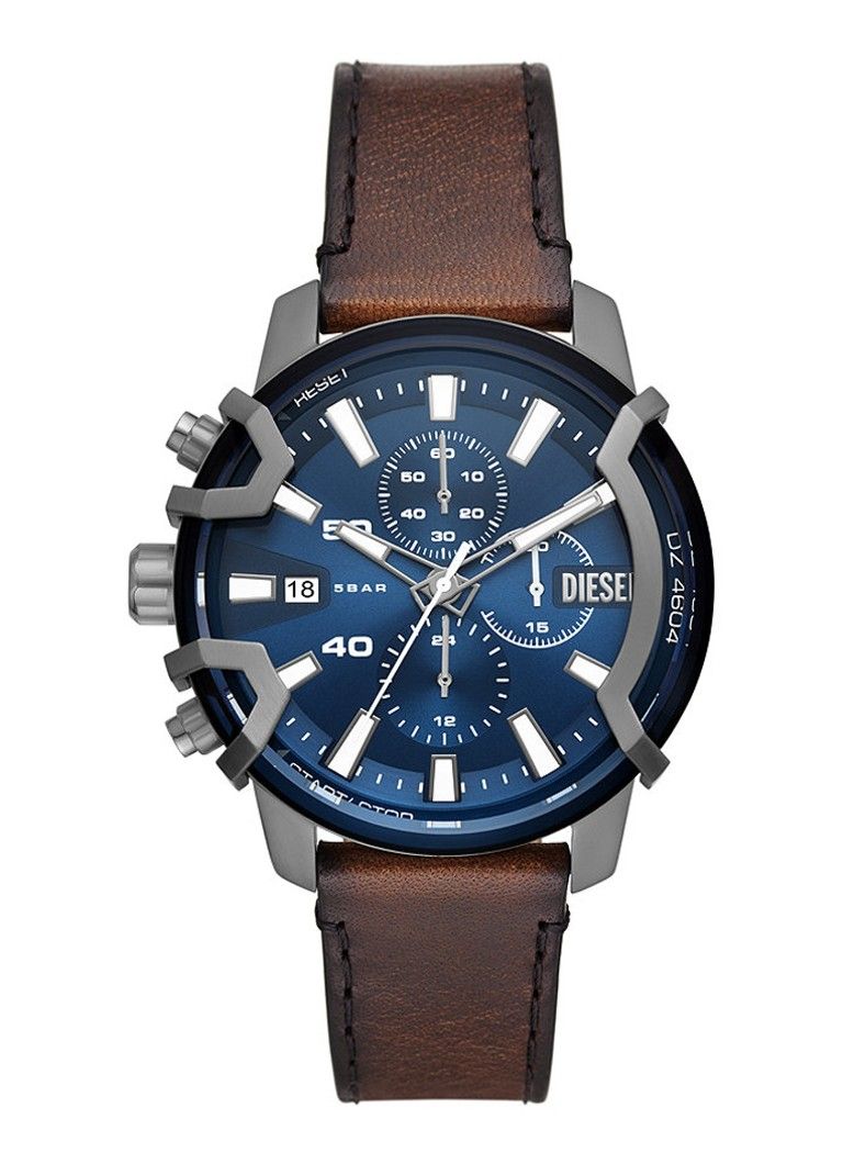 Diesel Griffed DZ4604 Herenhorloge - 42 mm - Blauw