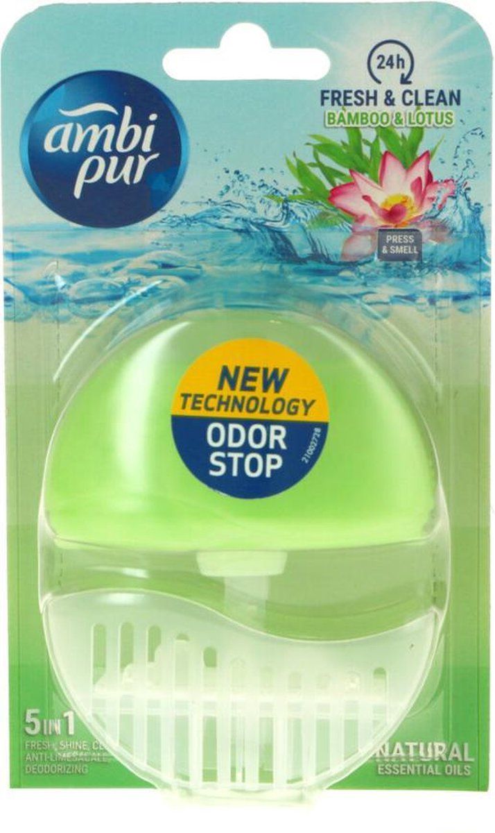 Ambi Pur 12x Toiletblok Starterkit 5in1 Bamboo & Lotus - 8435495819929