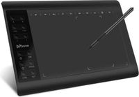 DrPhone DrawXT2 Tekentablet – Grafisch Tekenblok – 8192 Drukniveaus – 12 Sneltoetsen – Batterijloze Pen – USB – Zwart