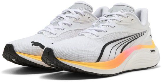 PUMA Electrify NITRO 4 hardloopschoenen heren 310789 24 White Poison Pink Sun Stream