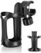 Unyqoos® Porte-gobelet universel pivotant pour vélo, poussette et fauteuil roulant - Noir