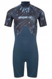 Beuchat Atoll Junior Back Zip 2 Mm Shorty Bleu 10-12 Ans Garçons
