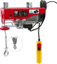 AREBOS Elektrische Takel - Elektrische Lier - 400/800 kg - 1300W