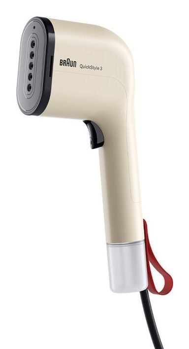 Braun QuickStyle 3 GS3012BG - Beige Handheld Garment Steamer with 2 Accessories