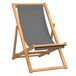 VidaXL Tuinstoel Terras Gecapitonneerde zitting Stof/Weefsel, Teak Grijs