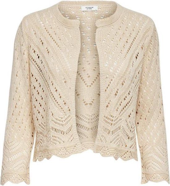 Jacqueline de Yong Jdysun 3/4 Cropped Cardigan Knt - Tapioca - XS