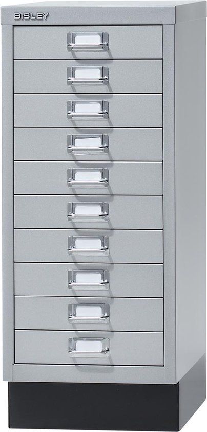 Bisley ladekast - 10 laden - Zilver