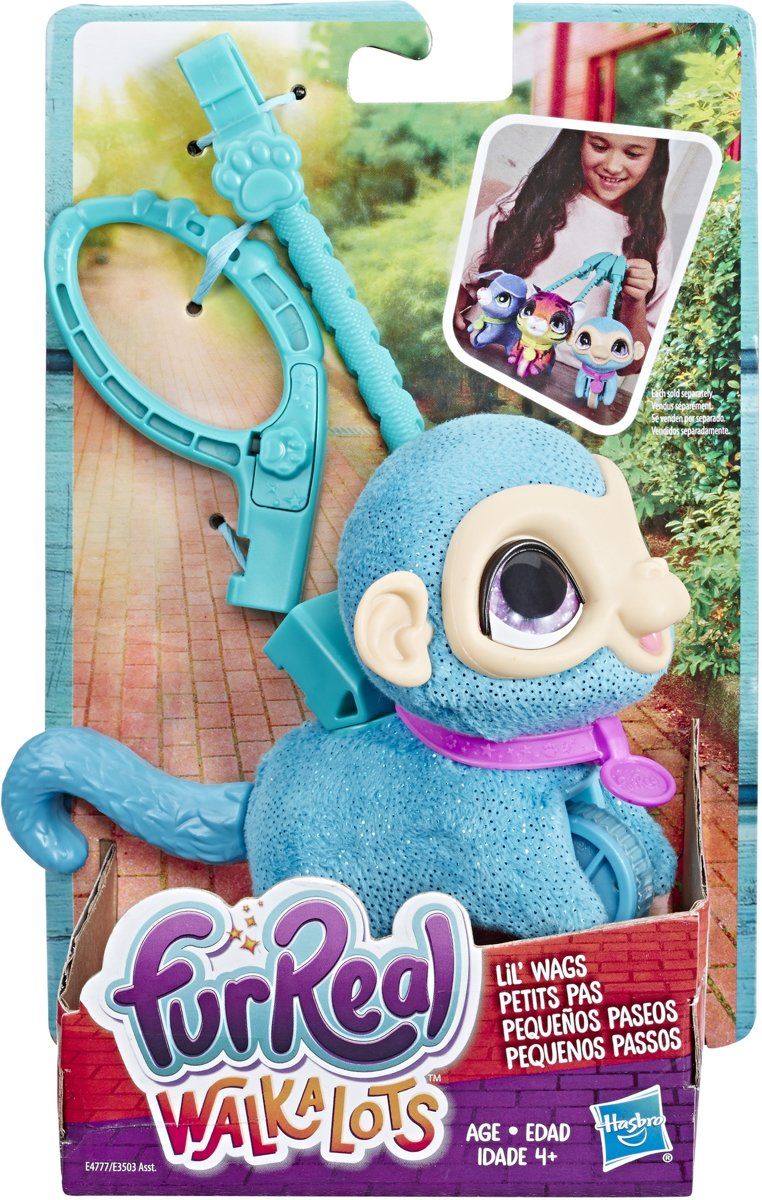 FurReal Friends Walkalots Lil' Wags Aap - Knuffel