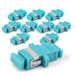 1aTTack.de 10x glasvezel keystone-connectoren OM3 (UPC of PC) SC-simplex female naar SC-simplex female multimode aqua
