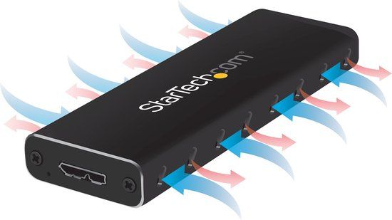 StarTech.com M.2 SSD Behuizing - USB 3.0 - Zwart