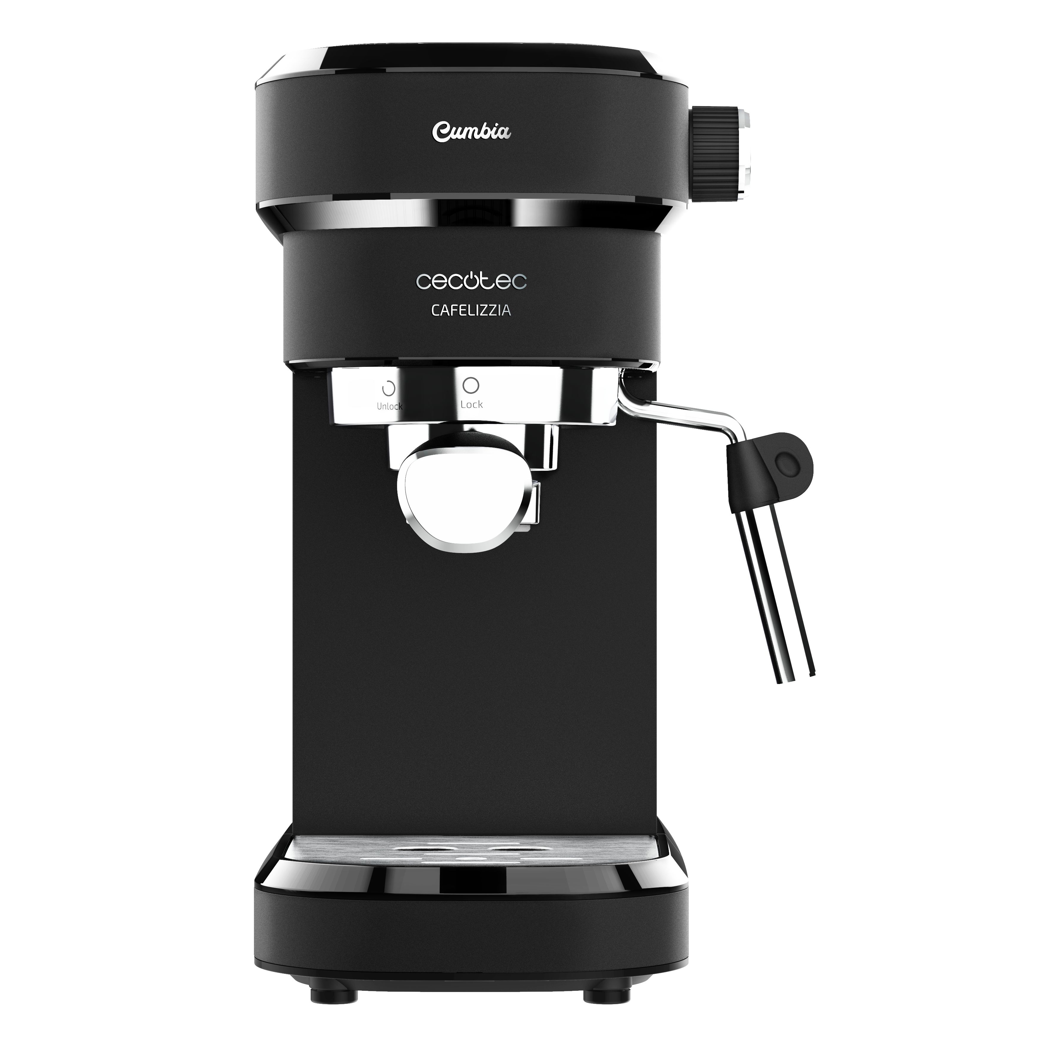Cecotec Cafelizzia 790 Espresso Machine - 20 bar - 1.2L - Black/Stainless Steel