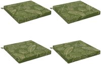 vidaXL - 4-Piece - Zitkussens - SOEST - 4 - st - 100% - Polyester - Blad - Design