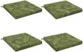 vidaXL - 4-Piece - Zitkussens - SOEST - 4 - st - 100% - Polyester - Blad - Design