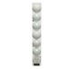 Decoris Kerstballen - 7x st - parelmoer wit - 8 cm - kunststof - kerstversiering
