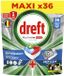 Dreft Vaatwastabletten Platinum Plus All In One Deep Clean - 5 x 36 stuks - Voordeelverpakking