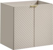 Manoa Onderkast voor wastafel, 60 cm, 2 deuren – kasjmier mat, gefreesd met een sierrand