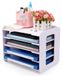 Solidchoice - Organiseur de bureau A4 avec 5 couches pour documents
