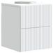 vidaXL Table de chevet murale Blanc 33 x 34,5 x 40 cm Bois d'ingénierie