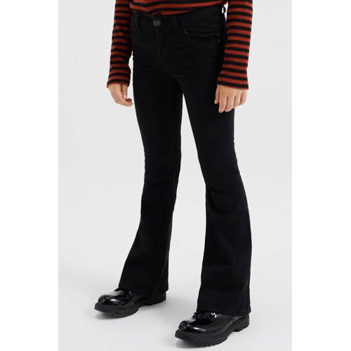 WE Fashion flared jegging zwart