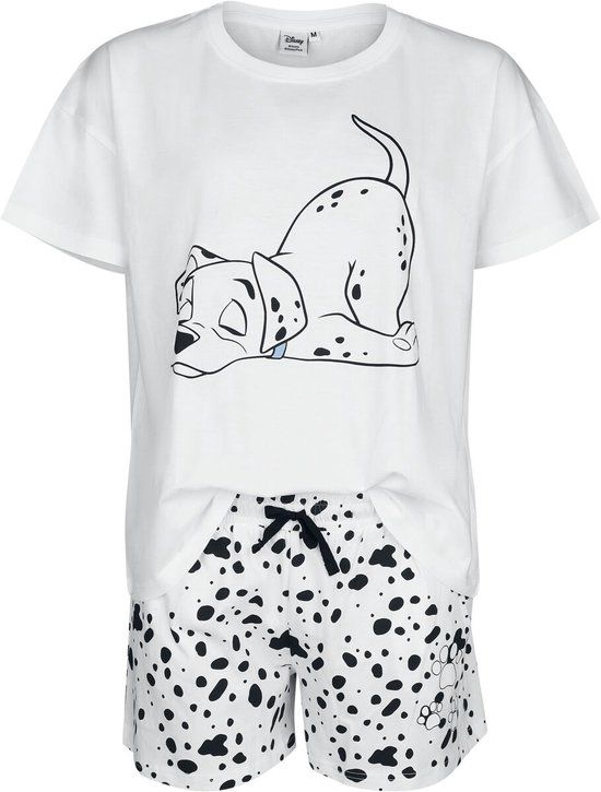 101 Dalmatians Paws Spots Pyjama wit Katoen - Vrouwen - Wit