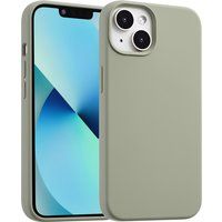 Accezz Liquid Silicone Backcover met MagSafe voor de Apple iPhone 13 Mini - Cooper Green