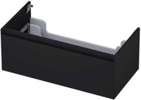 INK - Onderkast 1 Lade Greeploos Gelakt 45gr - 900x450x350 Mm - Mat Zwart