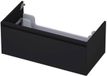 INK - Onderkast 1 Lade Greeploos Gelakt 45gr - 900x450x350 Mm - Mat Zwart