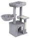 Rebel Krabpaal Voor Kat 40x30x80 cm 2x Bed Speelgoed Huisje Toren Schuur Hoog Grijs