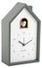 Horloge avec poussins, vert, analogique, 12x6x20 cm