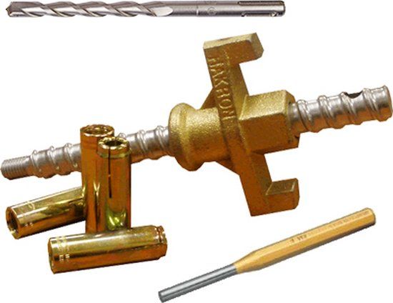 Spero Snelspannerset M12 large vleugelmoer Incl. 5 ankers, doorslagpen, 16x210mm SDS-plus boor