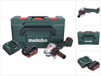 Metabo WVB 18 LTX BL 15-125 Quick meuleuse d'angle sans balai 18 V 125 mm + 1x batterie rechargeable 5,5 Ah + chargeur + metaBOX
