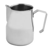 FMprofessional Melkkannetje 750ml roestvrij staal melkopschuimer voor perfecte cappuccino Kleur: zilver Hoeveelheid: 1 stuk