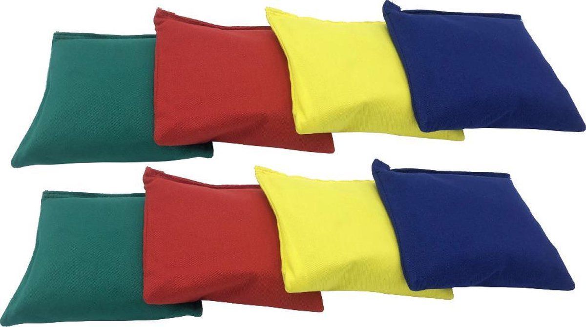 Guta Pittenzakken Werpzakken Extra Sterk 14 x 14 cm set 8 stuks - Blauw, Geel, Groen, Rood