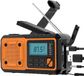 Radio d'urgence - Avec panneau solaire et batterie 4000mAh - Avec fonction d'alimentation de secours et de signal SOS - Convient pour la survie, la randonnée et les situations d'urgence