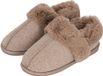 Apollo - Instap sloffen dames - Vilt - Taupe - Maat 37/38