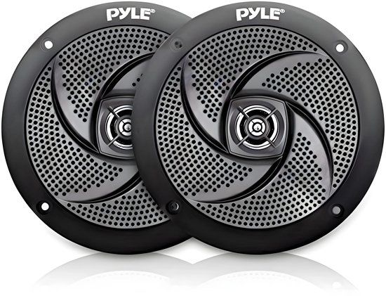 Pyle Marine Luidsprekers - 2-weg Waterdichte Speakers- Weerbestendige Buitenluidsprekers- Audiosysteem voor Buitengebruik - 240 watt - 1 paar - Zwart
