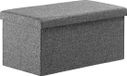 Casaria Opbergbank - 80x40x40cm 100L - Donkergrijs
