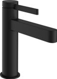 hansgrohe Finoris - Wastafelmengkraan - Ééngreeps bediening - CoolStart energiebesparend - Met trekwaste - 110mm - Mat Zwart