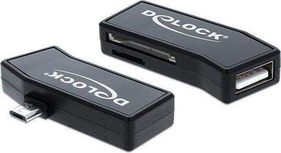 DeLOCK 91730 - Cardreader - USB 2.0 - Zwart