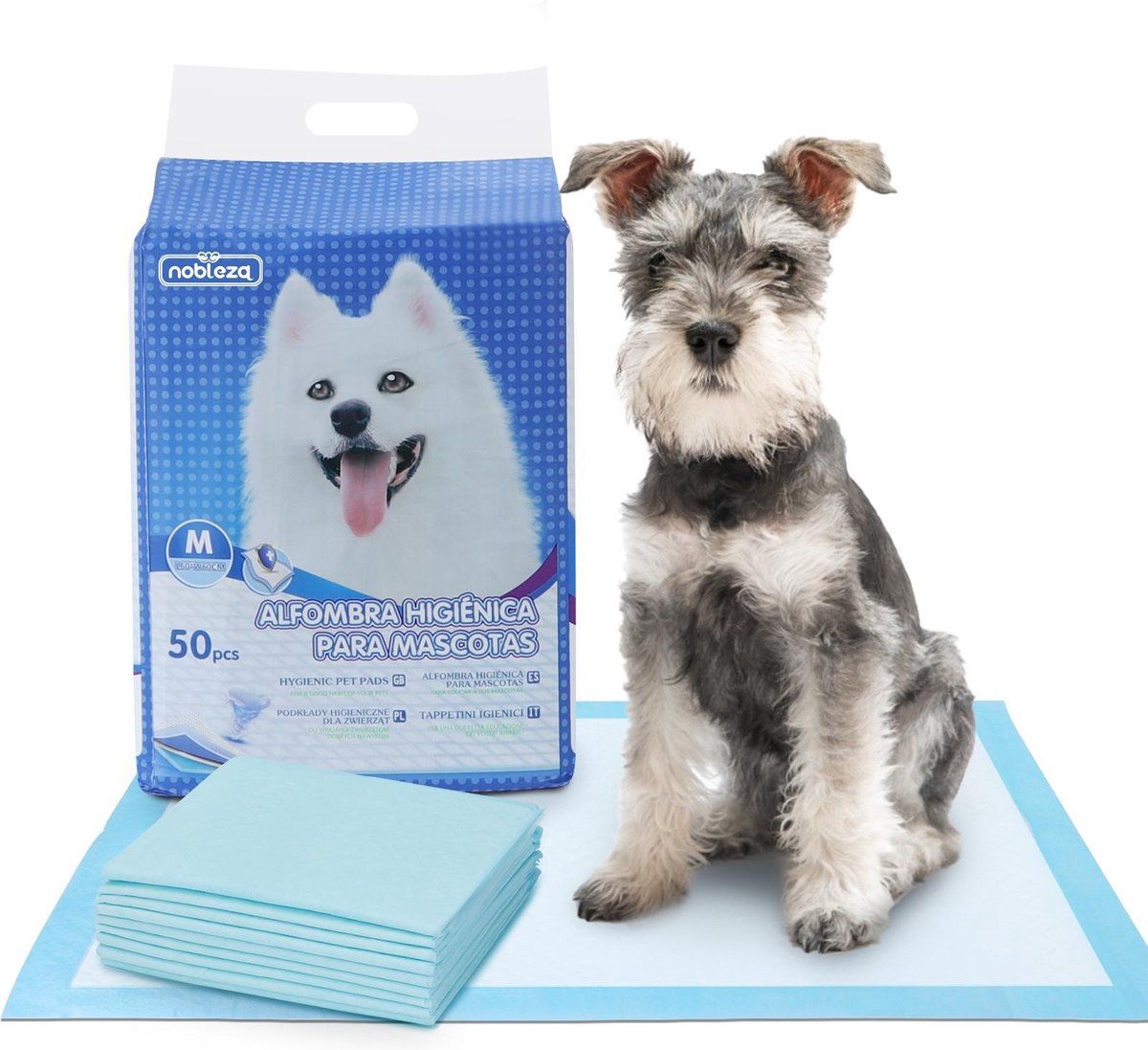 Nobleza 48WQE - Puppy Training Pads - 60 x 60 cm - 50 Stuks