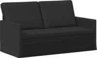 vidaXL 2-zitsbank Zwart Stof 150 x 81 x 82 cm