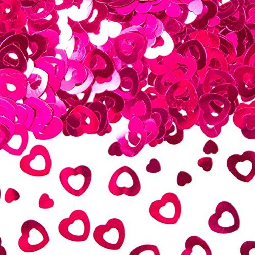 Folat - Tafeldecoratie / sierconfetti hart roze - 8714572053358