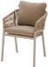 Hespéride Set van 2 tuinstoelen van aluminium en gevlochten touw ORIENGO Beige