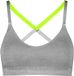 PUMA Voorgevormde Triangel Sport Top - Grey Melange -