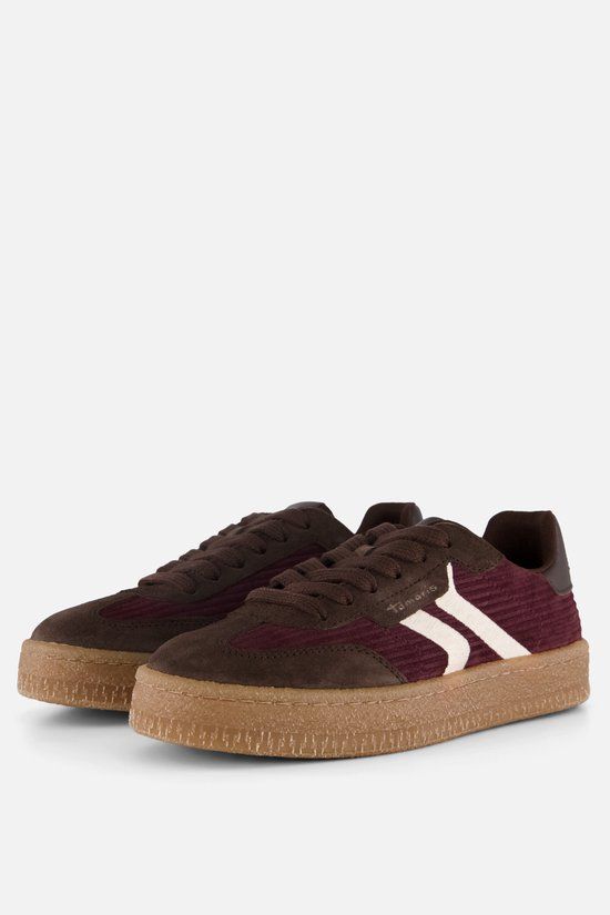Tamaris Sneakers rood Leer - Dames