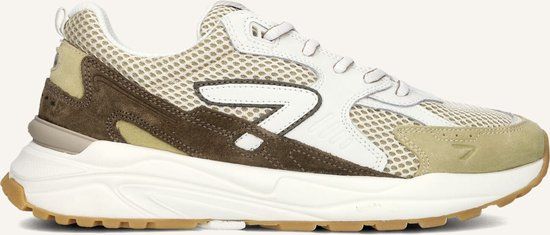 HUB Grid-m Sneakers - Heren - Beige - Maat 44