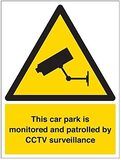 VSafety Security Notice - CCTV 24 Hour Sign - 300mm x 400mm - Rigid Plastic